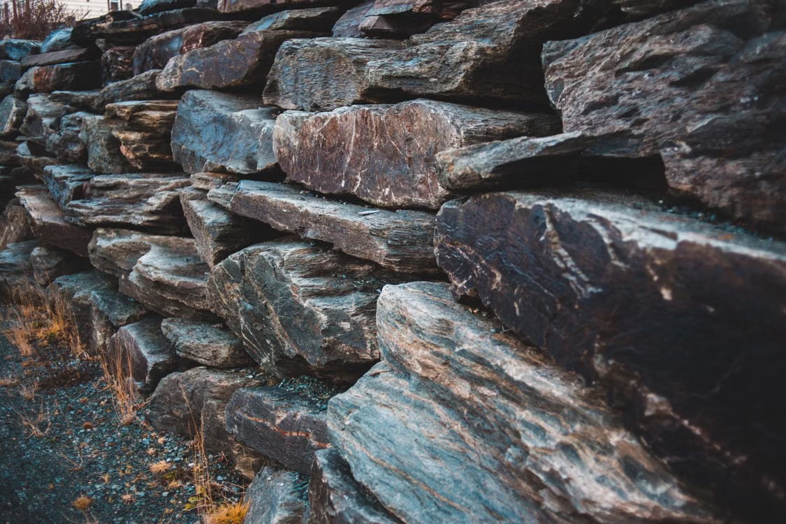 Nærbilete av naturstein